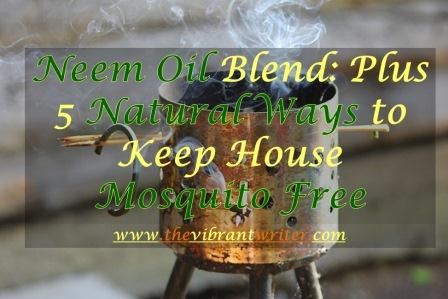 Neem Oil Blend: Plus 5 Natural Ways to Keep House Mosquito Free